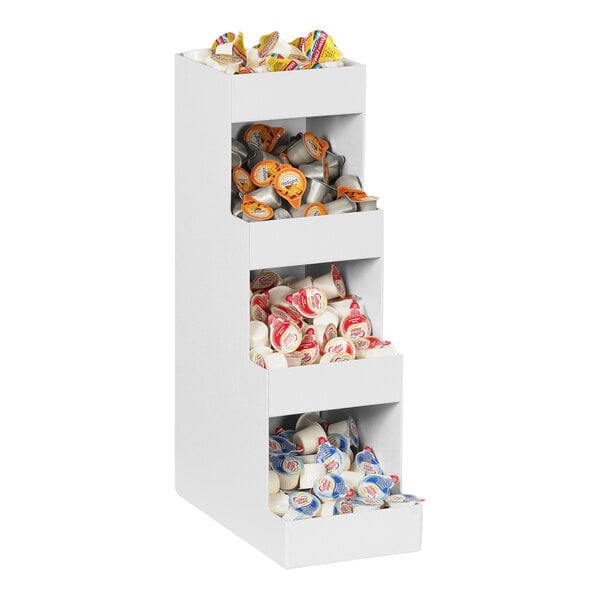 Cal-Mil White 4-Tier Plastic Condiment Organizer – item 2111126115 image 2