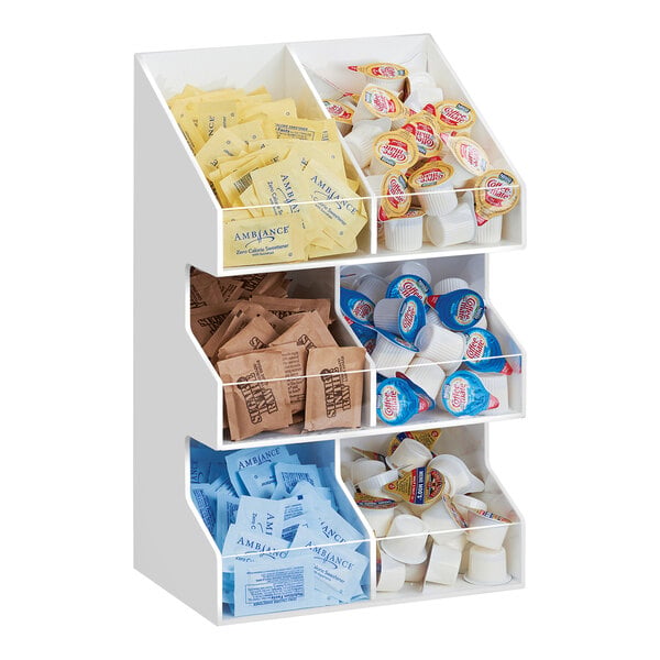 Cal-Mil 3-Tier Double-Wide Condiment Organizer w/ Bin Fronts – item 2111205415