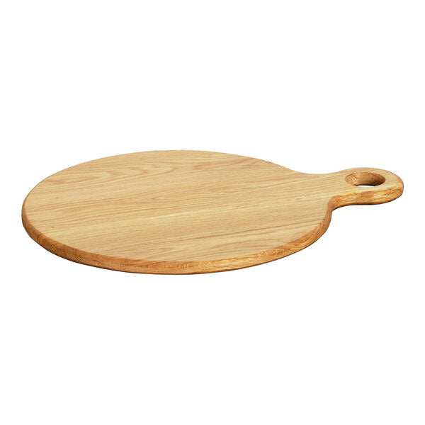Cal-Mil Sydney 16" x 3/4" Oak Round Serving Board w/ Handle – item 2111231761621