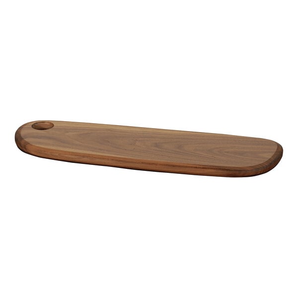 Cal-Mil Sydney 18" x 6" x 3/4" Walnut Organic Serving Board – item 21112317518678