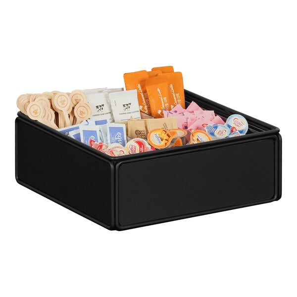 Cal-Mil Black 9-Compartment Metal Condiment Organizer – item 21112370313 image 2