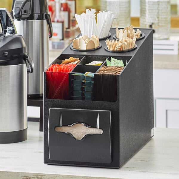 Vollrath CTNFO-06 Napkin Condiment Organizer w/ 4 Cylinders – item 922CTNFO06 image 2