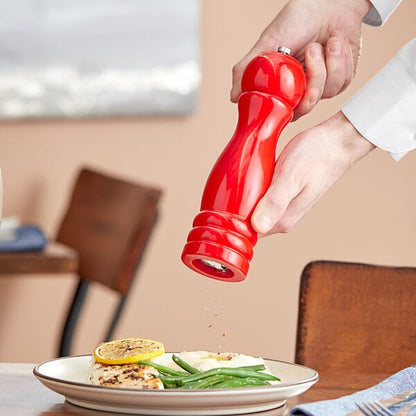 Acopa 8" Glossy Wooden Salt / Pepper Mill – item 176PM08RDSH image 2