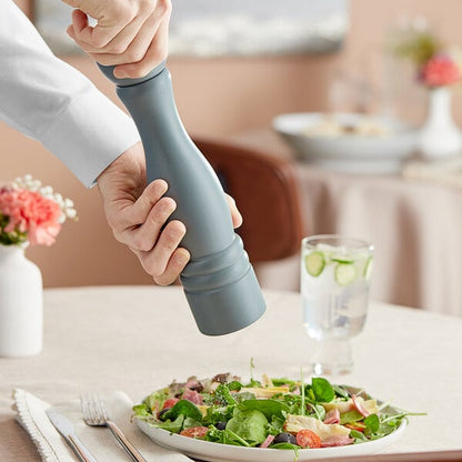 Acopa 12" Matte Steel Blue Wooden Salt / Pepper Mill – item 176PM12SB image 2