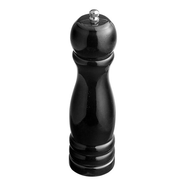 Acopa 8" Glossy Wooden Salt / Pepper Mill – item 176PM08BKSH