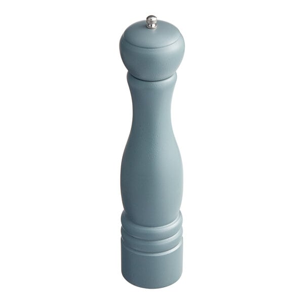 Acopa 12" Matte Steel Blue Wooden Salt / Pepper Mill – item 176PM12SB