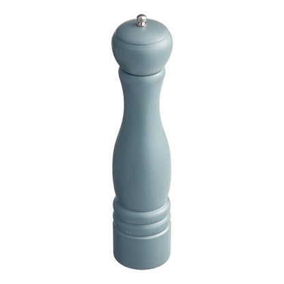 Acopa 12" Matte Steel Blue Wooden Salt / Pepper Mill – item 176PM12SB