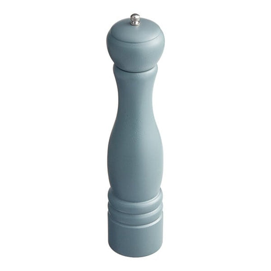 Acopa 12" Matte Steel Blue Wooden Salt / Pepper Mill – item 176PM12SB