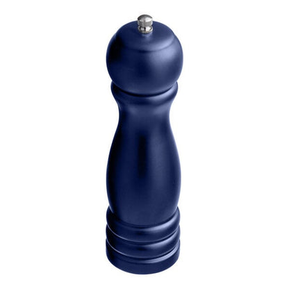 Acopa 8" Matte Dark Blue Wooden Salt / Pepper Mill – item 176PM08DKBLM