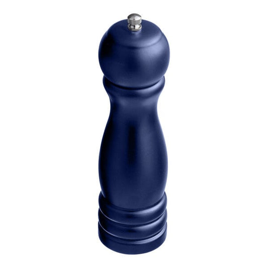 Acopa 8" Matte Dark Blue Wooden Salt / Pepper Mill – item 176PM08DKBLM