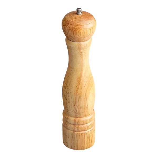 Acopa 12" Matte Wooden Salt / Pepper Mill – item 176PM12NAT