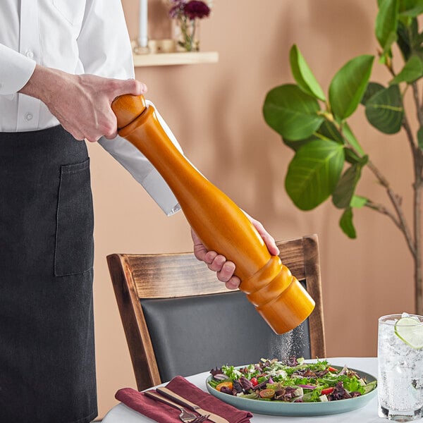 Acopa 18" Matte Wooden Salt / Pepper Mill – item 176PM18BR image 2