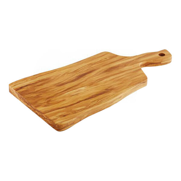 APS 13" x 6 1/4" x 1/2" Olive Wood Serving Board w/ Handle – item 959APS00876