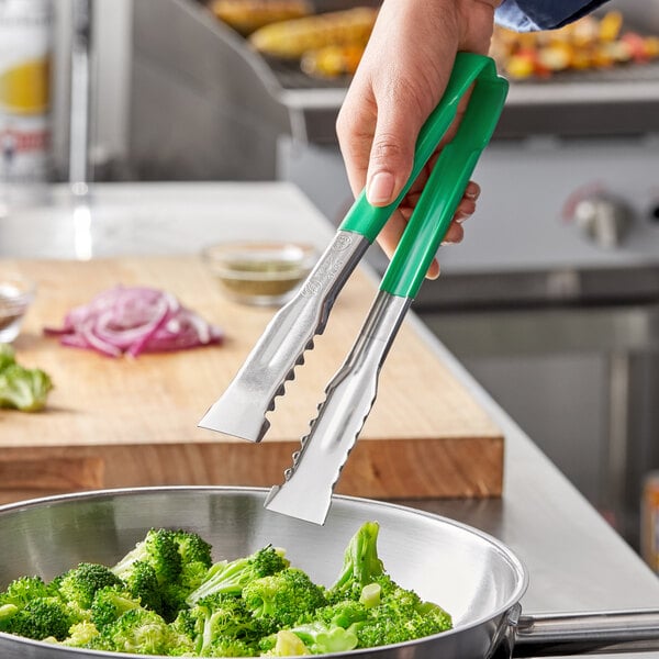 Vollrath 4790970 Tongs w/ Green Coated Kool-Touch Handle – item 9224790970 image 2