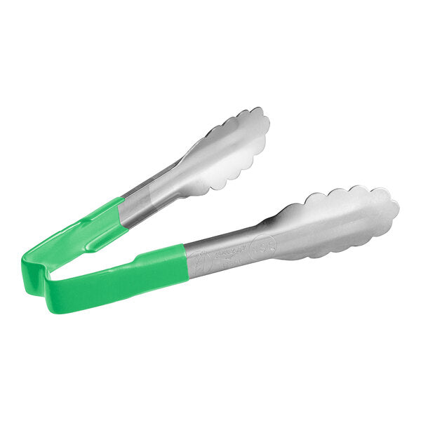 Vollrath 4780670 Scalloped Tongs w/ Green Coated Handle – item 9224780670
