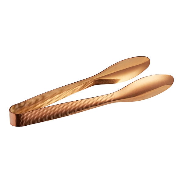 American Metalcraft BVHT1 9" Hammered Bronze Vintage Tongs – item 124BVHT1