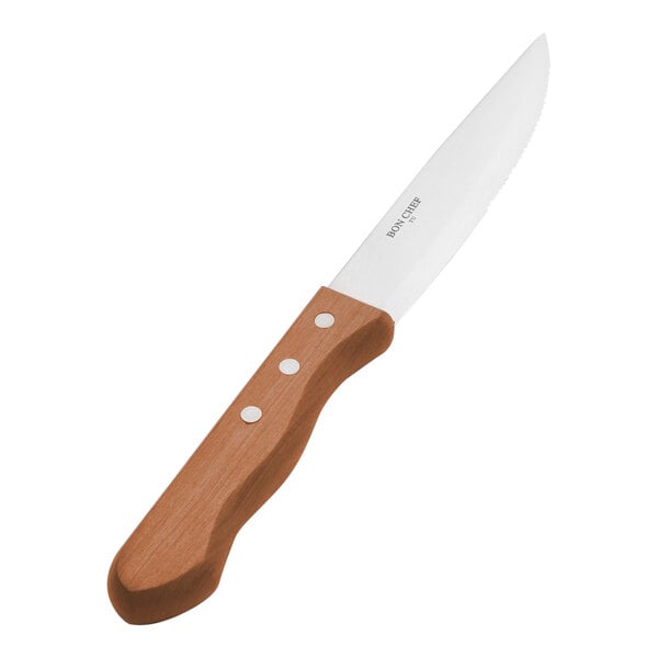 Bon Chef S937 Gaucho 10" Steak Knife w/ Dark Wood Handle – item 201S937