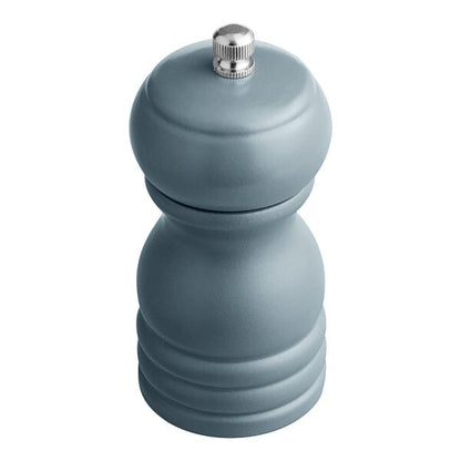 Acopa 4" Matte Steel Blue Wooden Salt / Pepper Mill – item 176PM04SB