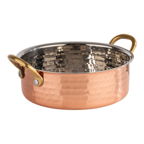 APS Mumbai 23.7 oz. Hammered Copper Serving Bowl – item 959APS40734