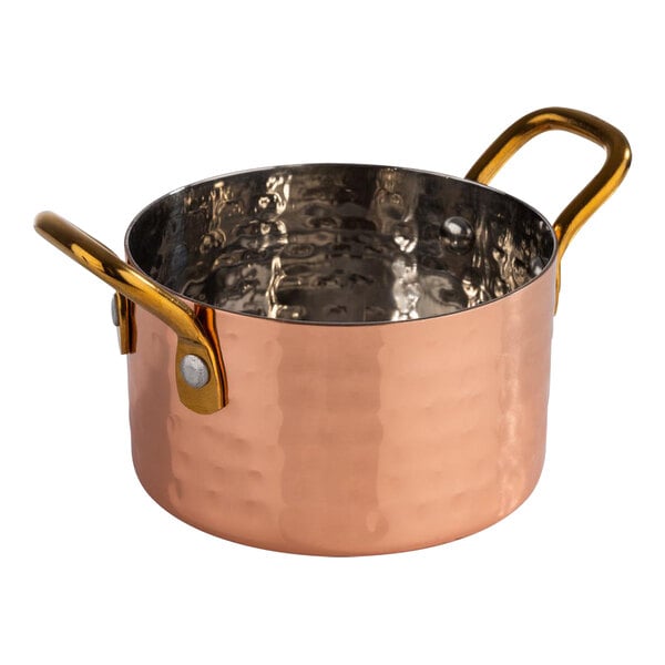 APS Mumbai 10.1 oz. Hammered Copper Serving Bowl – item 959APS40730