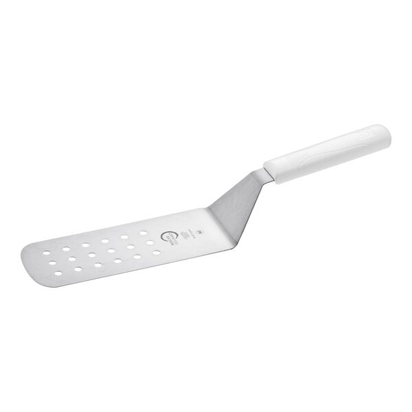 Mercer Culinary M18710WH Perforated Turner w/ White Handle – item 470M18710WH
