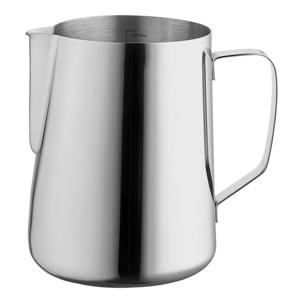 Choice 66 oz. Polished Stainless Frothing Pitcher – item 176FROTHP66