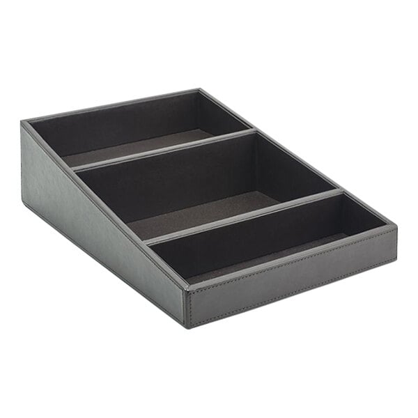 room360 London 14 3/4" x 9 3/4" Brown Condiment Organizer – item 957RRT021BRL20