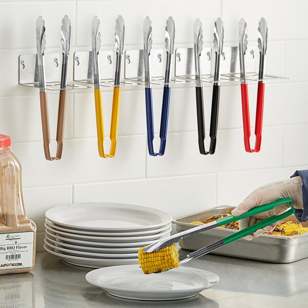 Vollrath Jacob's Pride 12" Scalloped Tongs HACCP Kit w/ – item 92247812KIT image 2
