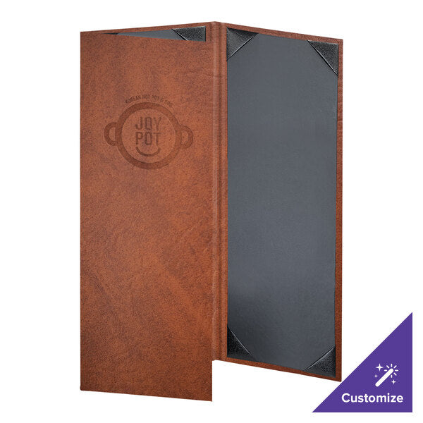 H. Risch, Inc. HAR-3V Harley 4 1/4" x 11" Menu Cover – item 759HAR3V41BU image 2
