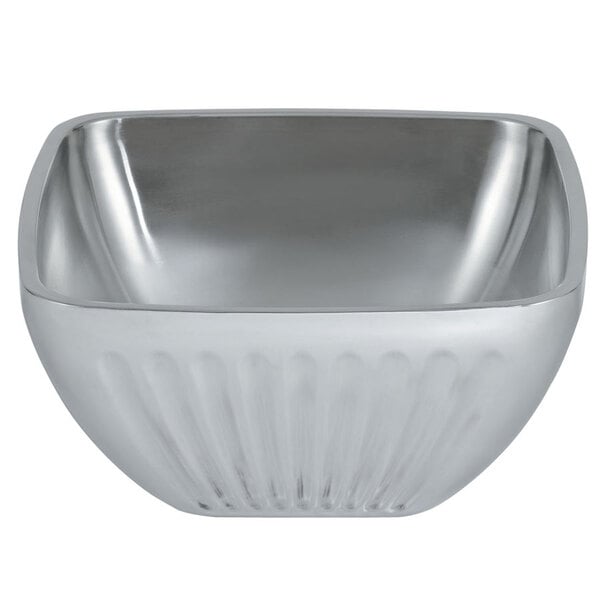 Vollrath 47683 Fluted Double Wall Square 5.2 Serving Bowl – item 92247683