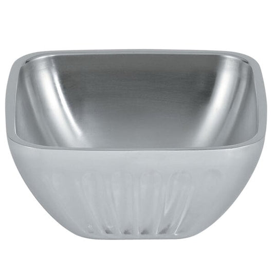 Vollrath 47680 24 oz. Double Wall Square Fluted Serving Bowl – item 92247680
