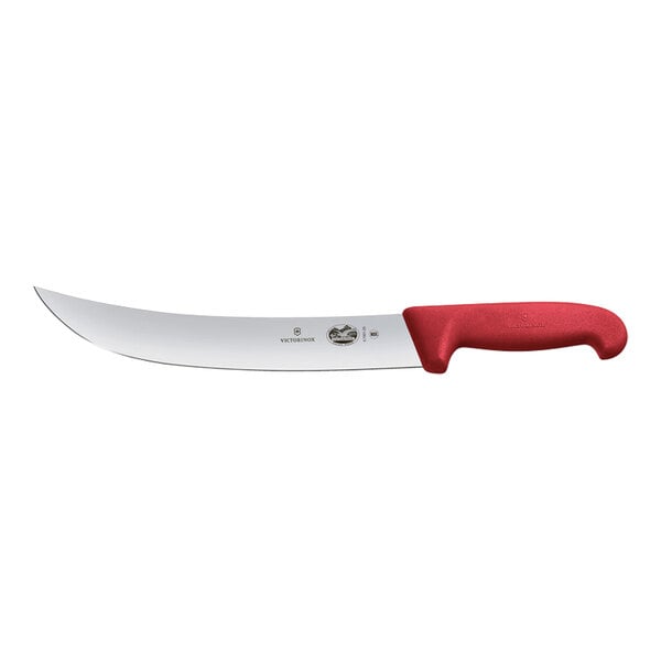 Victorinox 10" Cimeter Knife w/ Red Fibrox Handle 5.7301.25 – item 3535730125