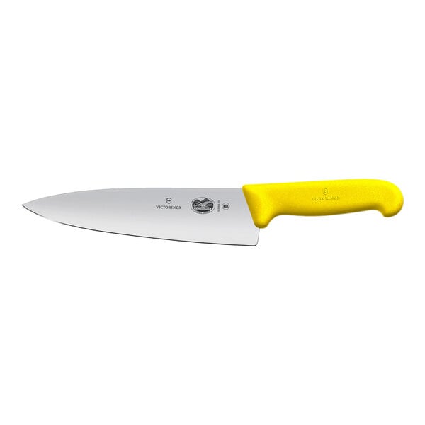Victorinox 8" Chef Knife w/ Yellow Fibrox Handle 5.2068.20 – item 3535206820
