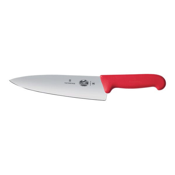 Victorinox 8" Chef Knife w/ Red Fibrox Handle 5.2061.20 – item 3535206120
