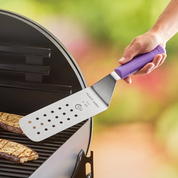 Mercer Perforated Turner w/ Purple Allergen-Free Handle – item 470M18710PU image 2