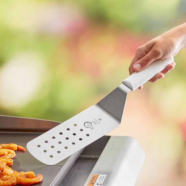 Mercer Culinary M18710WH Perforated Turner w/ White Handle – item 470M18710WH image 2