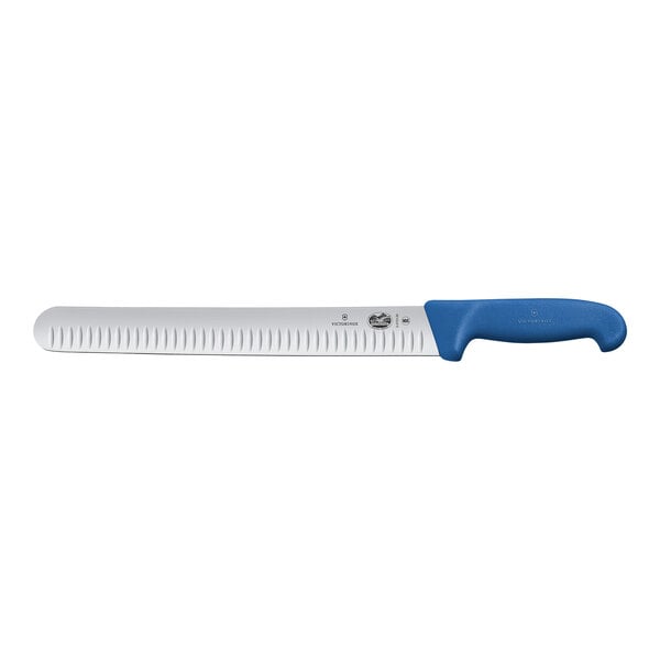 Slicing Knife w/ Granton Edge & Blue Fibrox Handle 5.4722.30 – item 3535472230