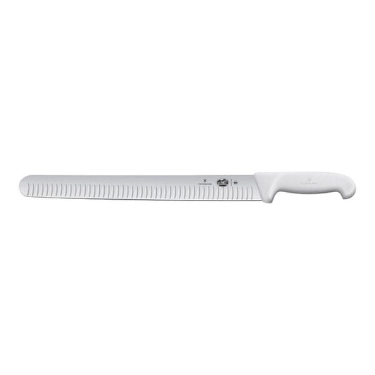 Victorinox 14" Slicing Knife w/ Granton Edge & White Fibrox – item 3535472736