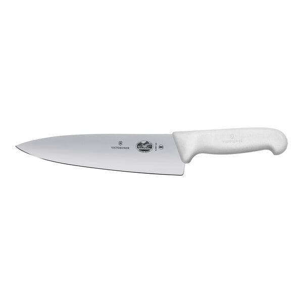Victorinox 8" Chef Knife w/ White Fibrox Handle 5.2067.20 – item 3535206720