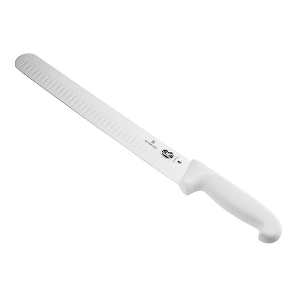 Victorinox 12" Slicing Knife w/ Granton Edge & White Fibrox – item 3535472730