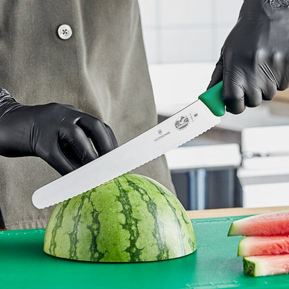 Victorinox 10 Bread Knife w/ Green Fibrox Handle 5.2934.26 – item 3535293426 image 2
