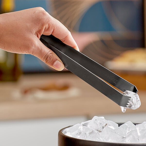 room360 7" Matte Black Brushed Tongs – item 957T031BKS23 image 2