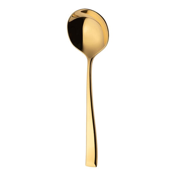 Sola The Netherlands Durban Gold 6 11/16" Round Soup Spoon – item 772CDUSOSG