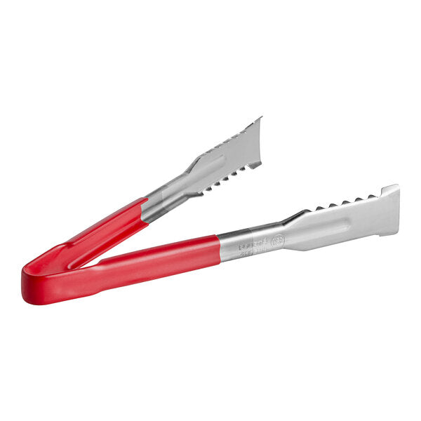 Fourte 9 1/2" Coated Handle Grill Grip Tongs – item 483CGRT9RD