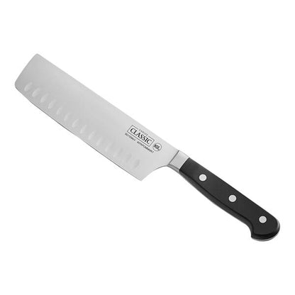 Choice Classic 7" Granton Edge Nakiri Knife w/ POM Handle – item 407KPOMNKIR7