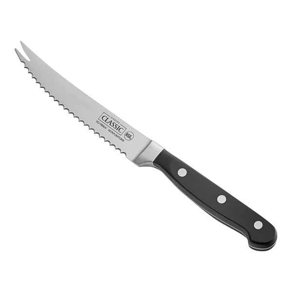 Choice Classic 5" Serrated Edge Tomato Knife w/ POM Handle – item 407KPOMTOM5