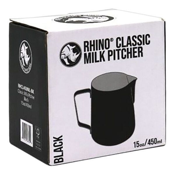 Rhino Coffee Gear Classic 15 Frothing Pitcher RHCL450ML-BK – item 845RHCL450MBK image 2