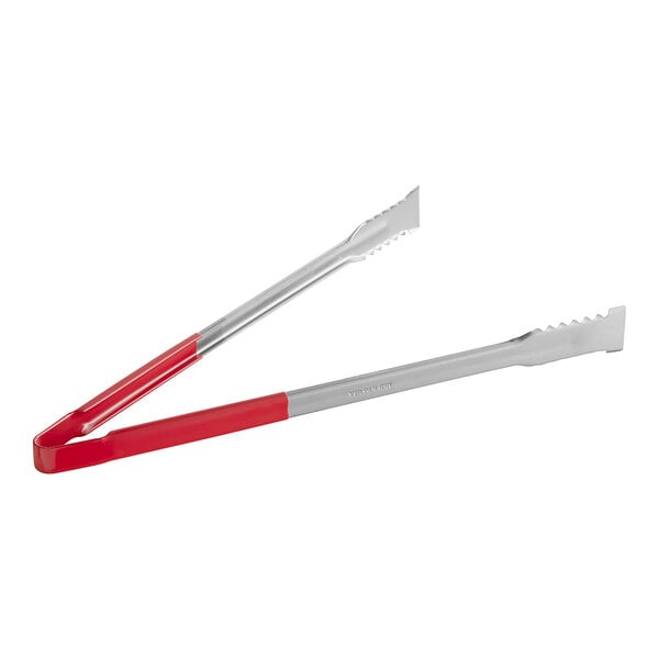 Fourte 16" Coated Handle Grill Grip Tongs – item 483CGRT16RD