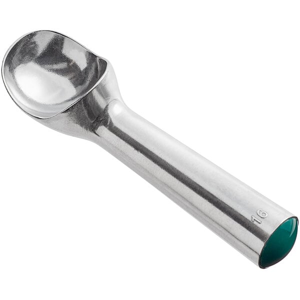 Choice #16 Aluminum Green Ice Cream Dipper – item 407IDA16