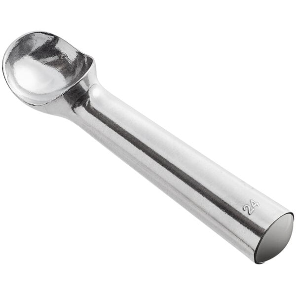 Choice #24 Aluminum Silver Ice Cream Dipper – item 407IDA24